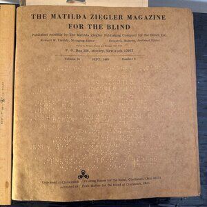 The Matilda Ziegler Magazine For The Blind Volume 59 Sept‎ 1965 Number 9